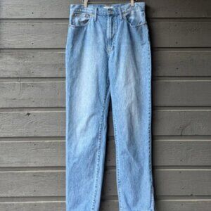 Madewell Perfect Vintage Straight Jean Applefield Wash Side-Slit Edition Size 30
